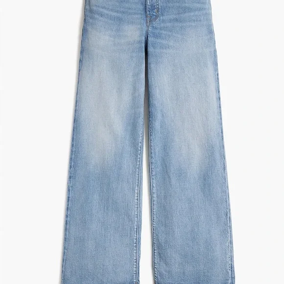 J Crew Wide Leg Crop Blue Women's Jeans - Picture 3 of 3